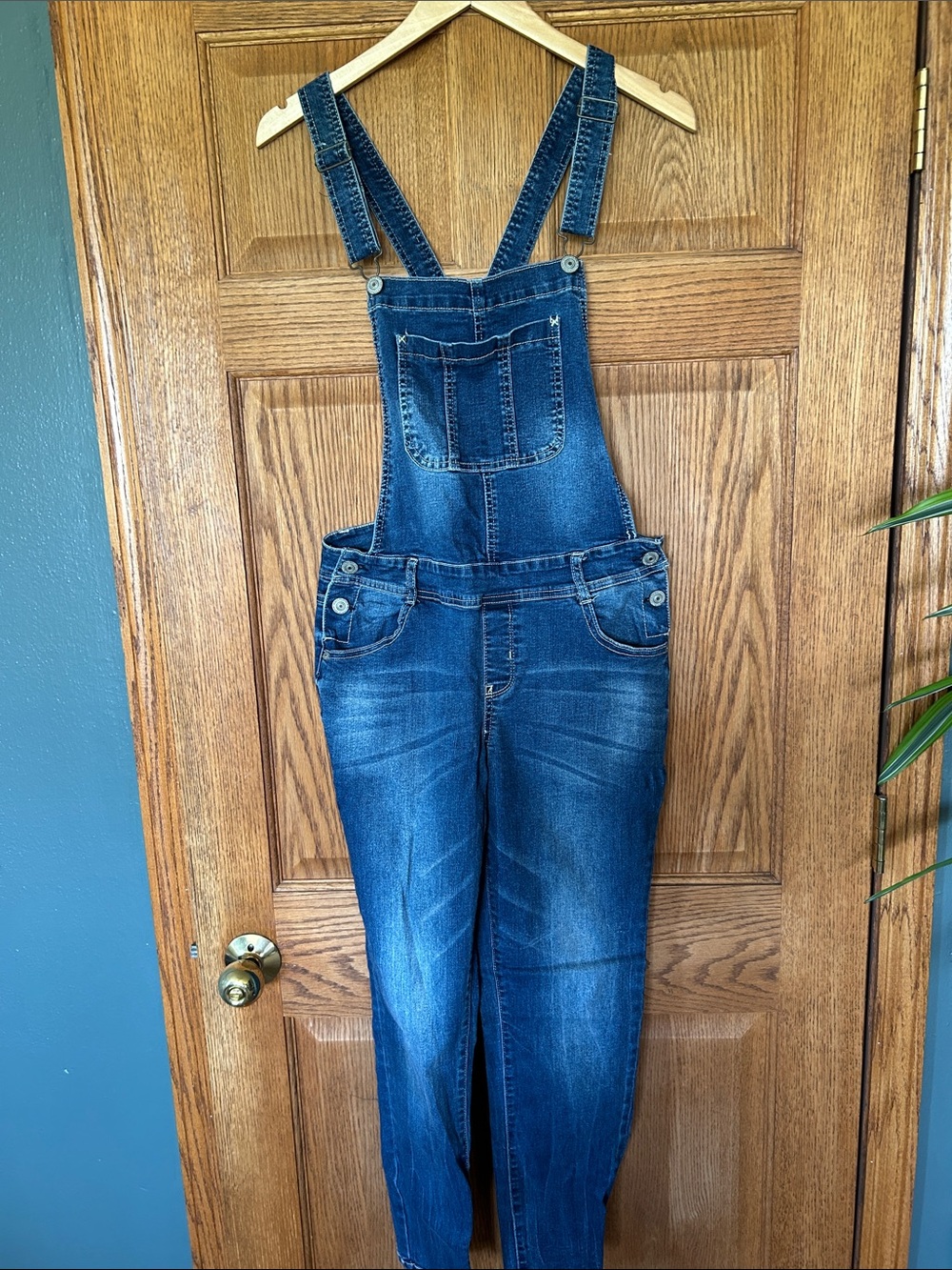 Wallflower Dark Blue Denim Overalls - Women's